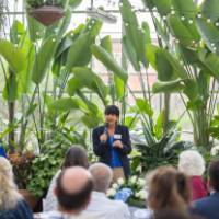 President Philomena Mantella speaking to group